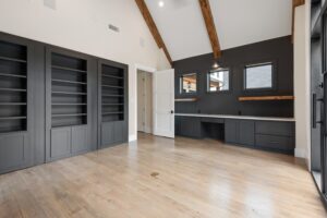 Built-In Bookcases & Dual Desk Nook